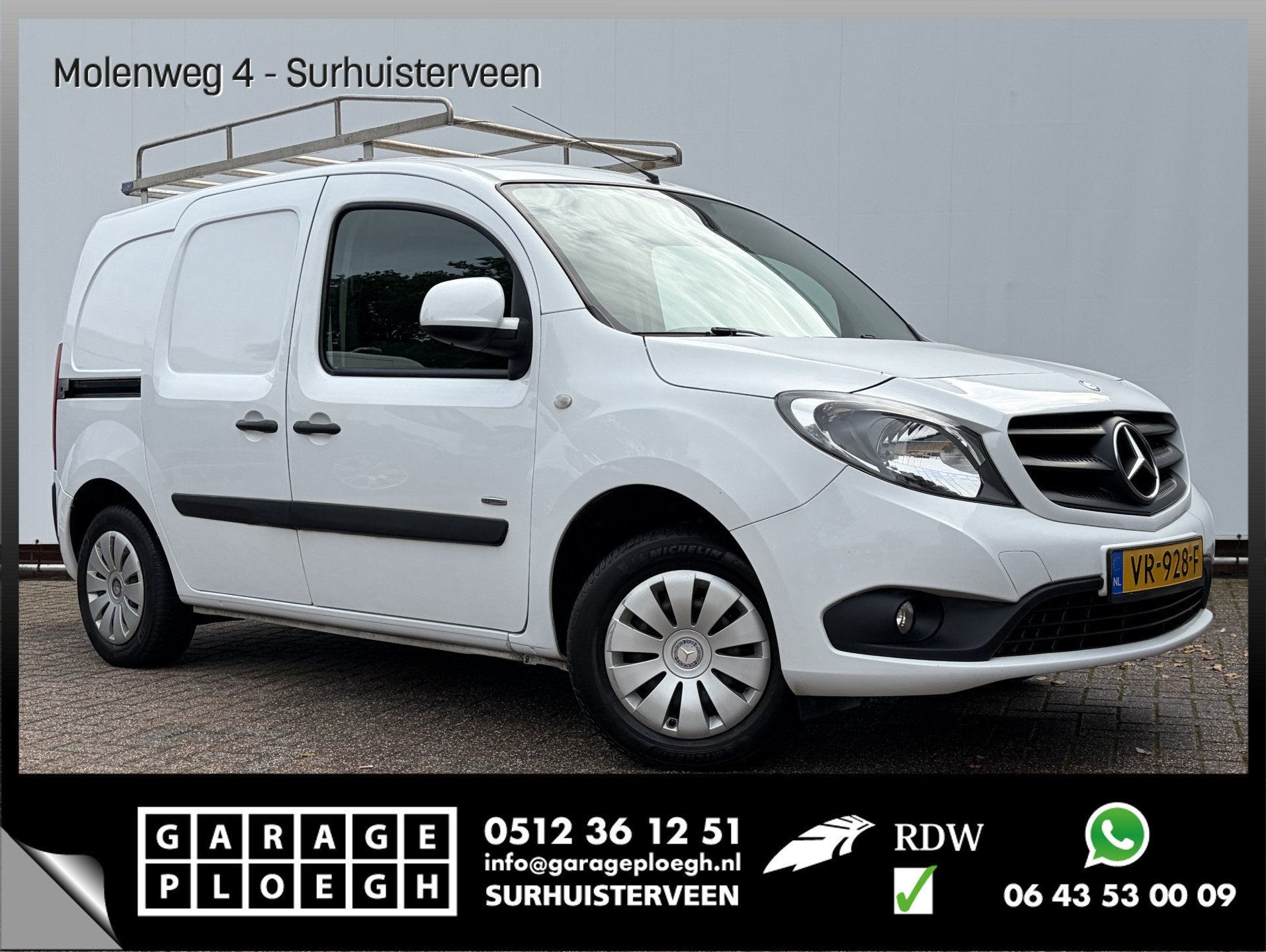 Mercedes-Benz Citan 109 CDI BTW VRIJ BlueEFFICIENCY Trekhaak, Auto's, Voorwielaandrijving, Gebruikt, Wit, 2 stoelen