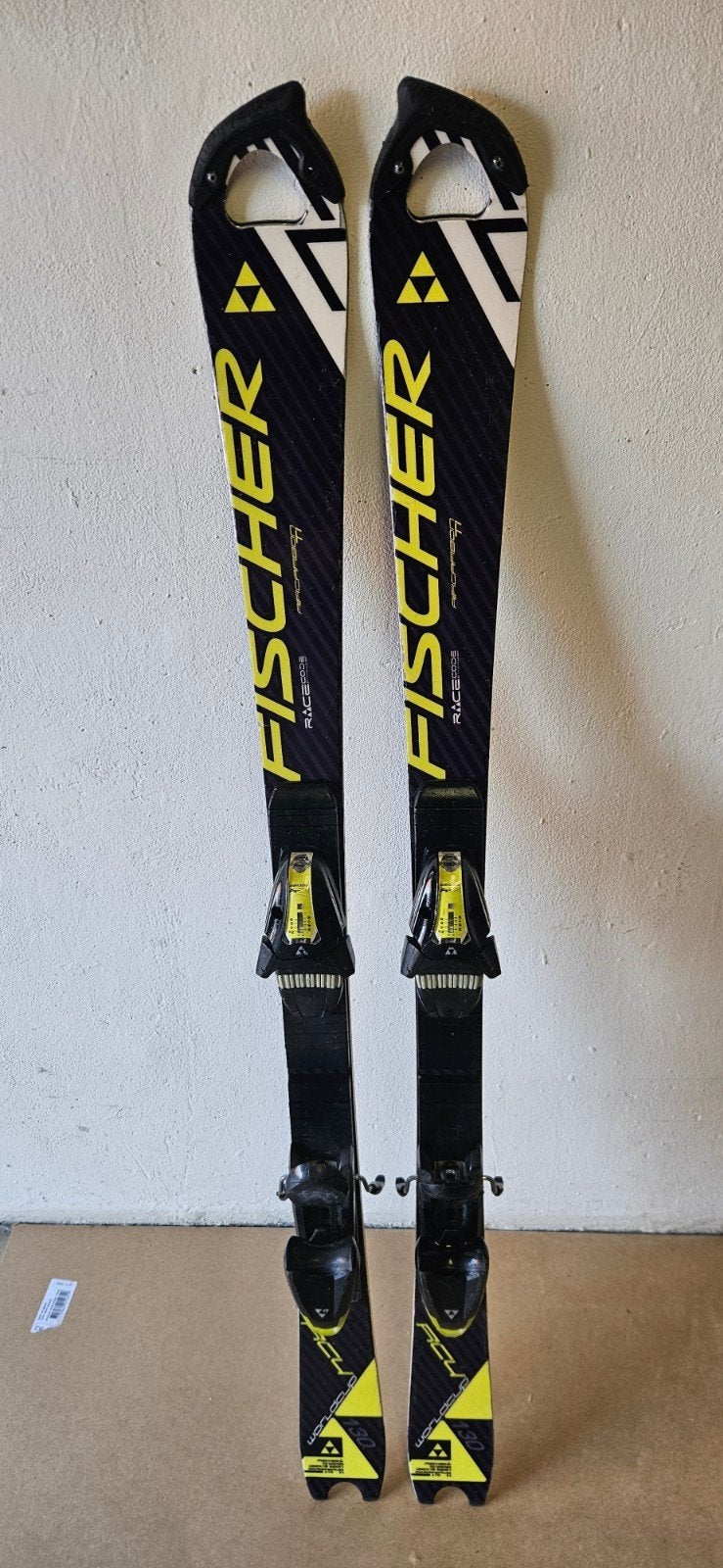 Fischer RC4 Worldcup SL Junior 130 cm gewaxt geslepen (25), Fischer, 100 tot 140 cm, Ophalen of Verzenden, Zo goed als nieuw