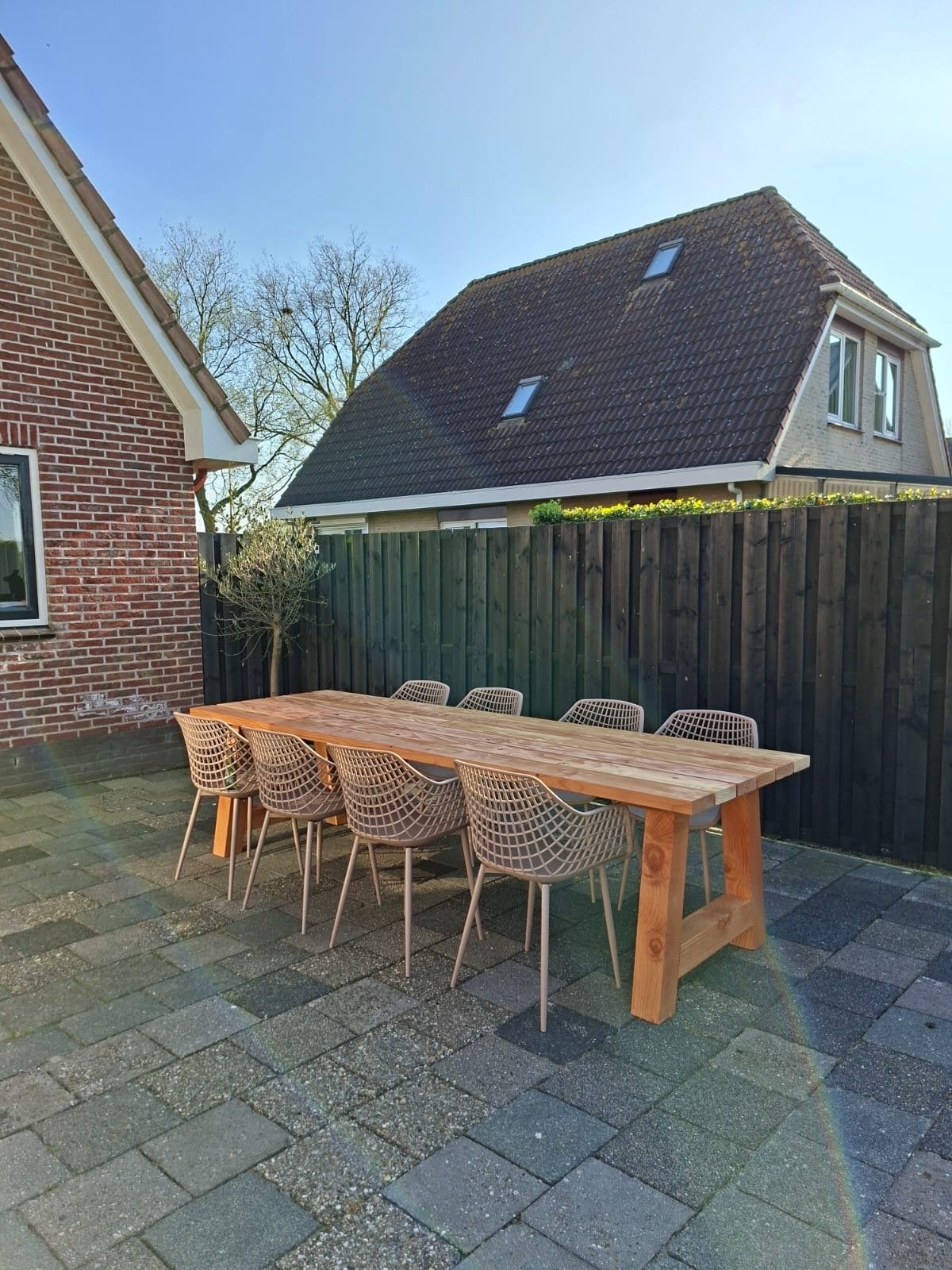 Douglas tafel na seizoen aanbieding!, Tuin en Terras, Tuintafels, Ophalen, Nieuw, Rechthoekig, Hout