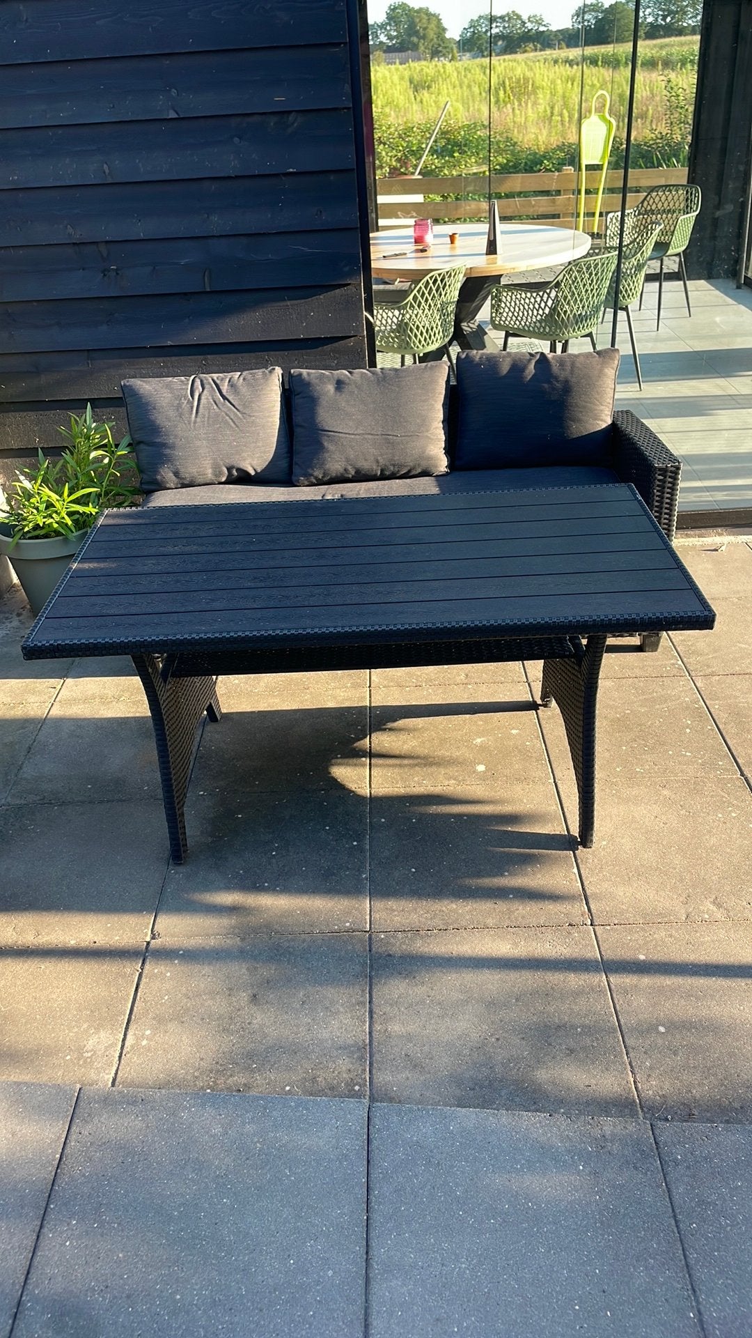 Lounge set tuin let op: 1 hoekdeel ontbreekt, Ophalen, Gebruikt