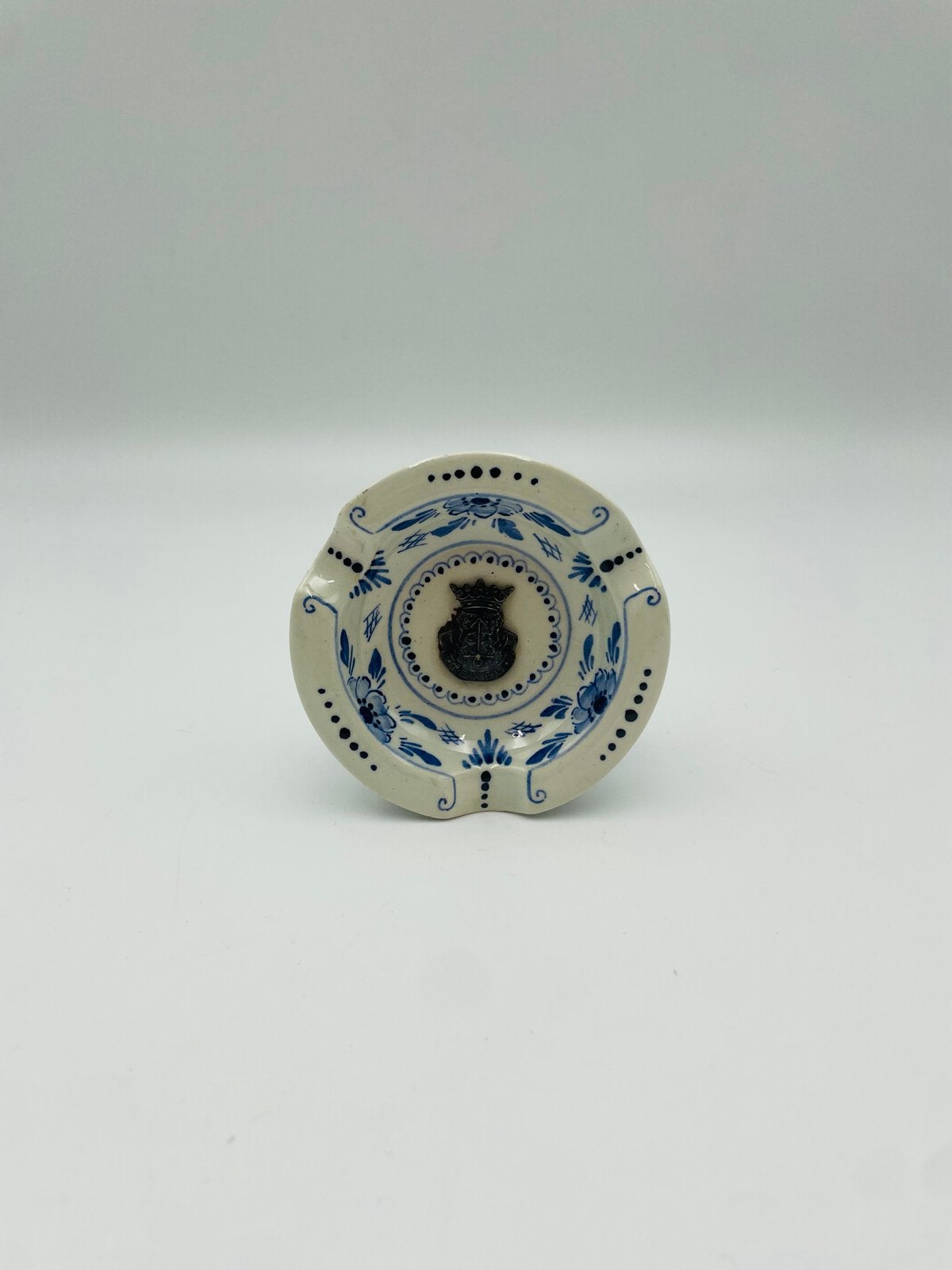 Delfts Blauw Asbak met Wapen, Antiek en Kunst, Ophalen of Verzenden