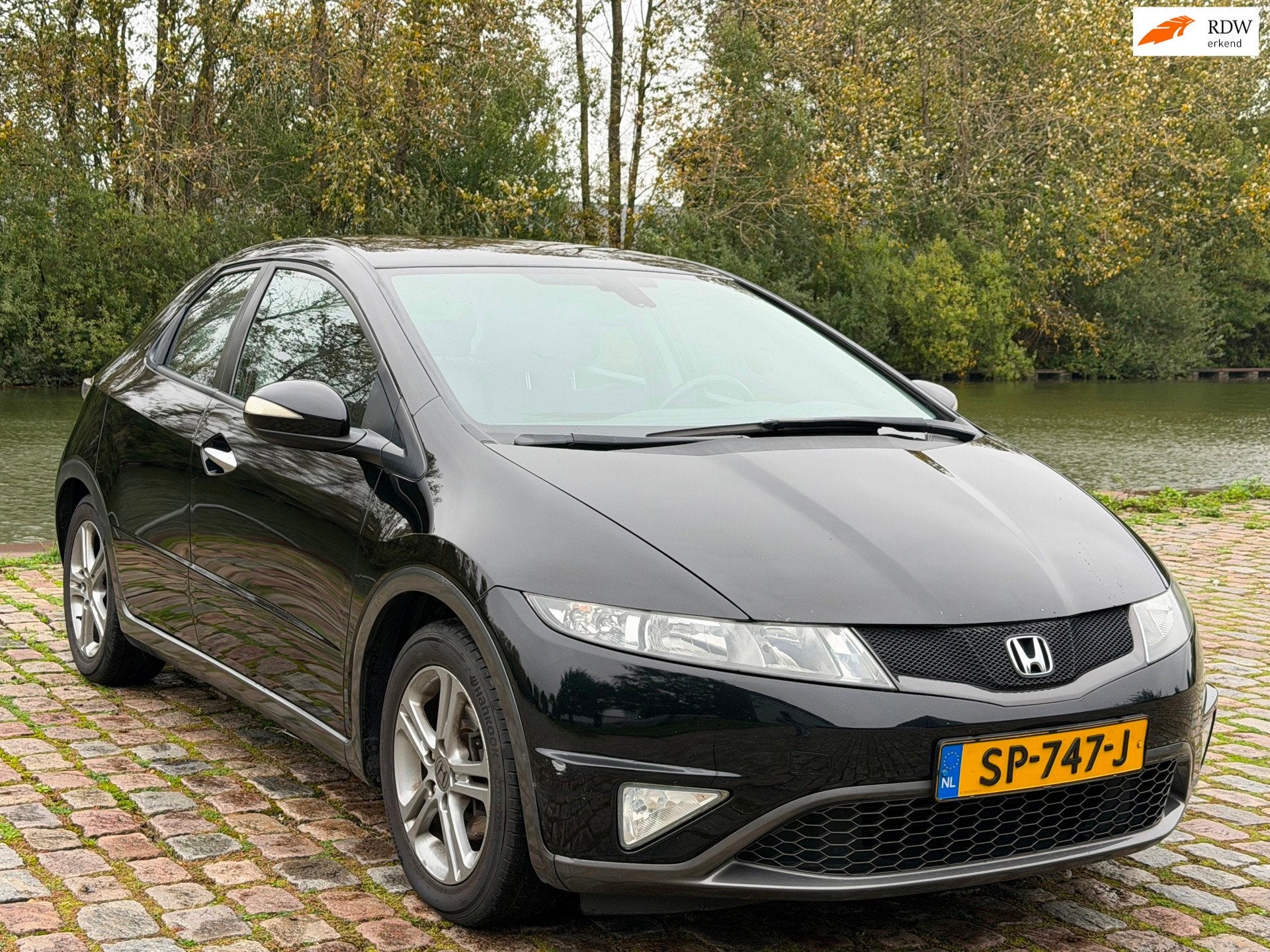 Honda Civic 1.4 Sport 2e eigenaar dealer onderhouden airco e, Auto's, Voorwielaandrijving, Gebruikt, 4 cilinders, Zwart