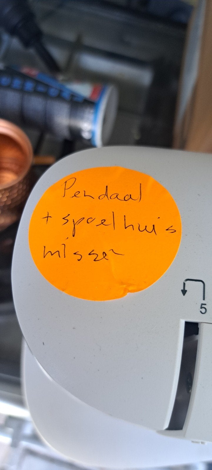 Singer Serenade M320L Naaimachine - Pedaal/spoelhuis mist, Ophalen of Verzenden
