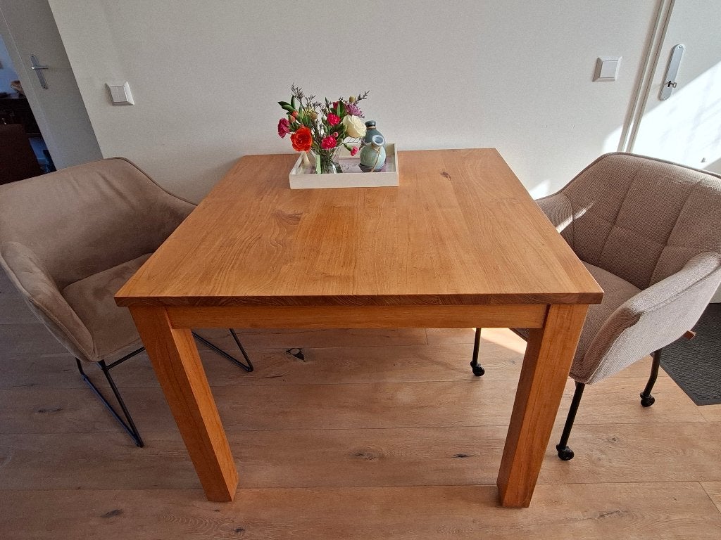 Gezellige eet tafel, Huis en Inrichting, Ophalen, 50 tot 100 cm, 50 tot 100 cm, Zo goed als nieuw