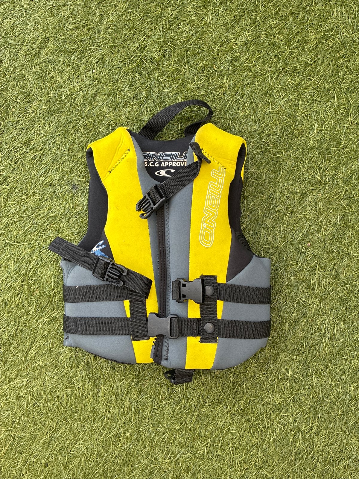 O'Neill Reddingsvest zwemvest Kind - Geel/Grijs, Ophalen of Verzenden, Gebruikt, Kind, Reddingsvest of Zwemvest