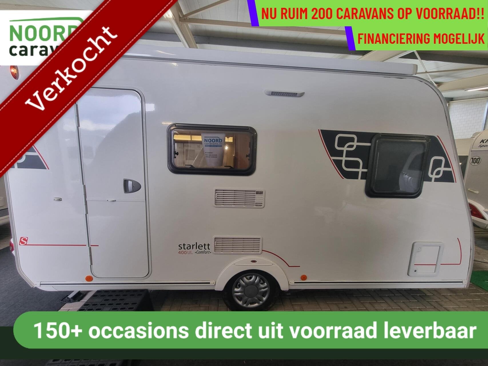 Sterckeman STARLETT 400 ul MOVER + CASS LUIFEL + AUTARK, Caravans en Kamperen, Sterckeman, Bedrijf, 750 - 1000 kg, Douche