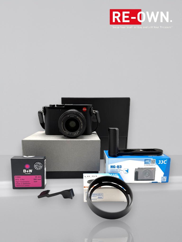 Leica Q3 "28mm" 19080 + veel extra's (handgrip, duimgrip), ., 60 Megapixel, Ophalen of Verzenden, Zo goed als nieuw