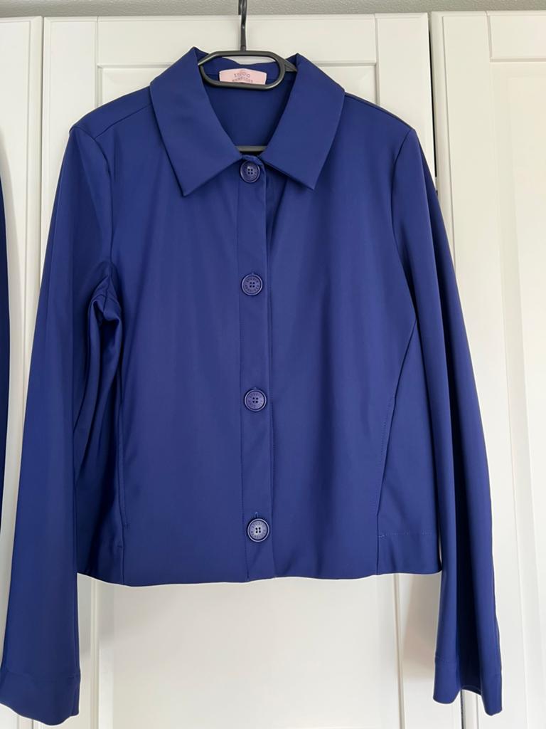 Studio anneloes xxl rosella blouse & jacket jasje ink blue, Blauw, Maat 46/48 (XL) of groter, Ophalen of Verzenden, Zo goed als nieuw