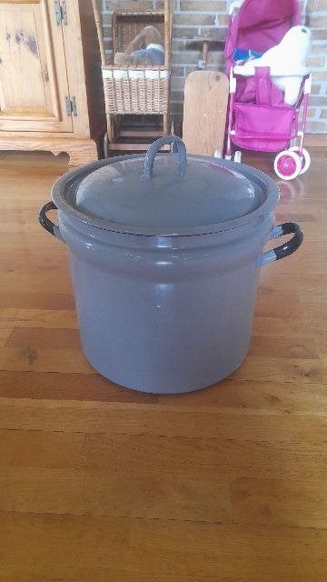 Emaille wasketel, Ophalen