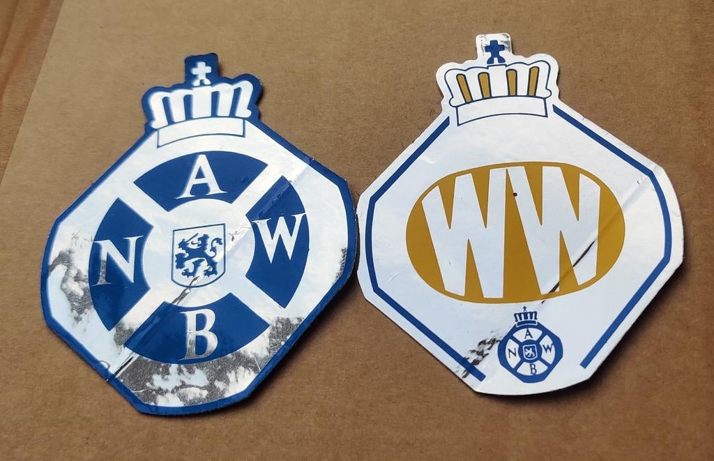 Oldtimer anwb glimmende stickers, Ophalen of Verzenden