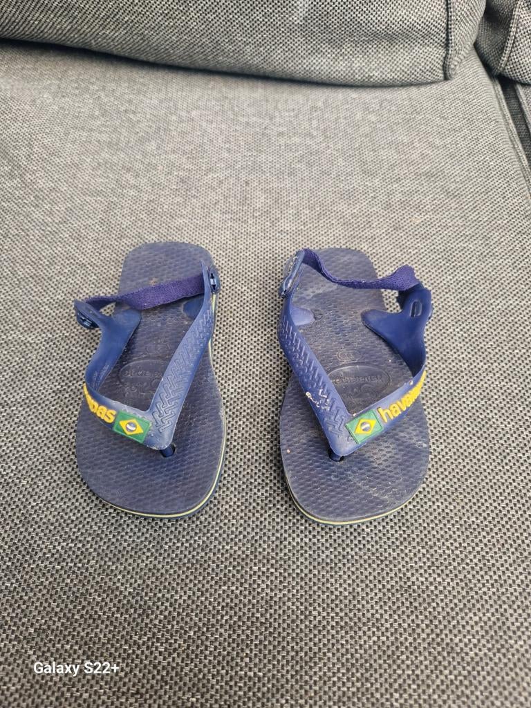 Havaianas kinderschoenen maat 21 - Blauw, Kinderen en Baby's, Kinderkleding | Schoenen en Sokken, Gebruikt, Jongen of Meisje, Schoenen