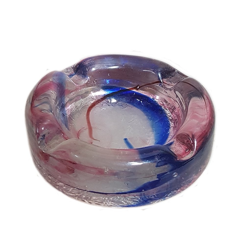 Vintage art glass ashtray - handmade, Gebruikt, -, -, Ophalen of Verzenden