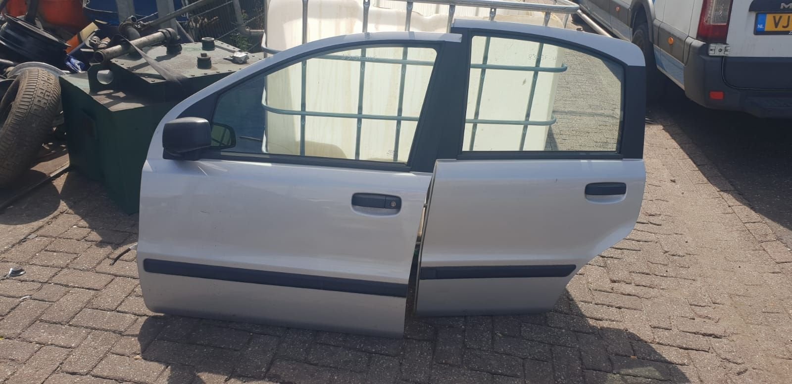 FIAT PANDA PORTIEREN LV+LA  BJ 2004 TOT 2010, Gebruikt, -, Deur, -