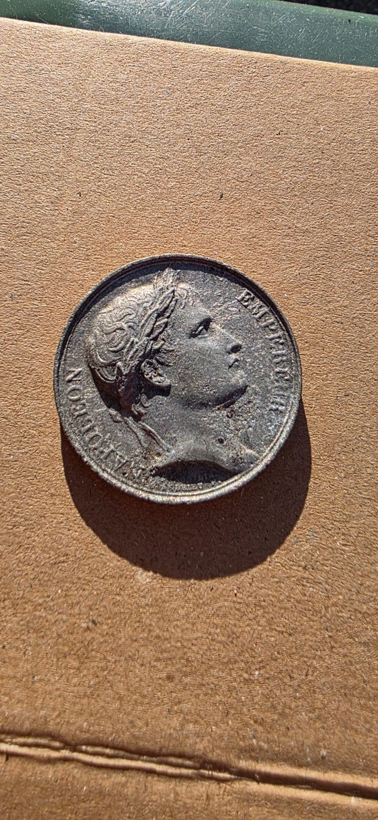 Napoleon medaille bodemvondst, Ophalen of Verzenden, Zilver