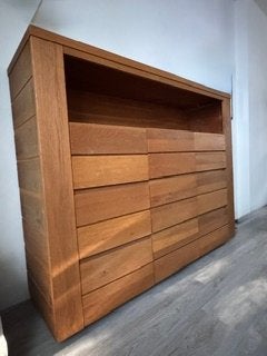 Licht Eiken kamer kast, Ophalen, Modern eiken, Gebruikt, 100 tot 150 cm