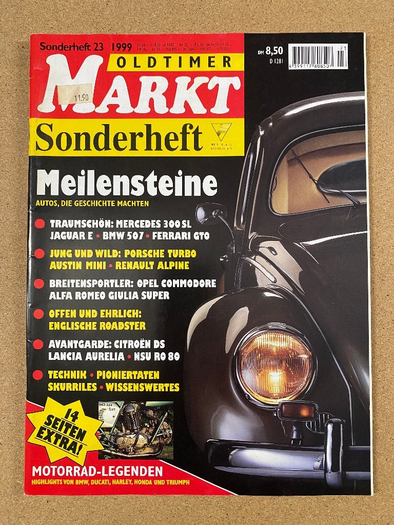 Oldtimer Markt Sonderheft 23 1999 Duits, Verzenden, Gelezen, Algemeen