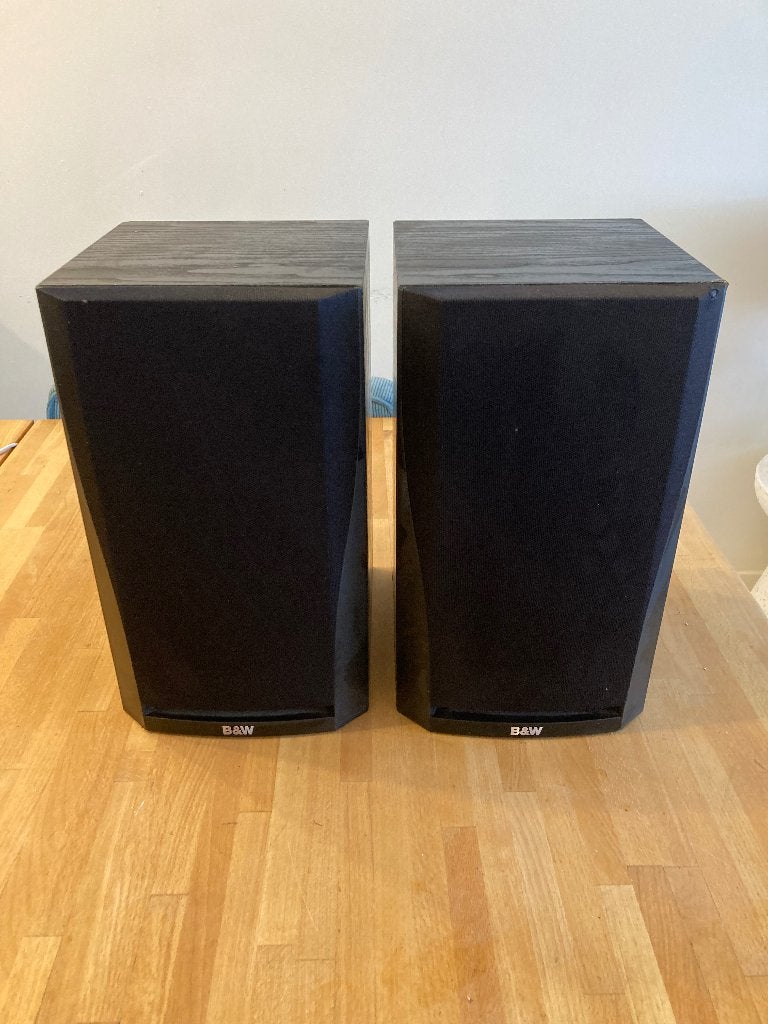 B&W DM302 Boekenplank Luidsprekers - Gebruikt, Gebruikt, Ophalen of Verzenden, 60 tot 120 watt, Bowers & Wilkins (B&W)