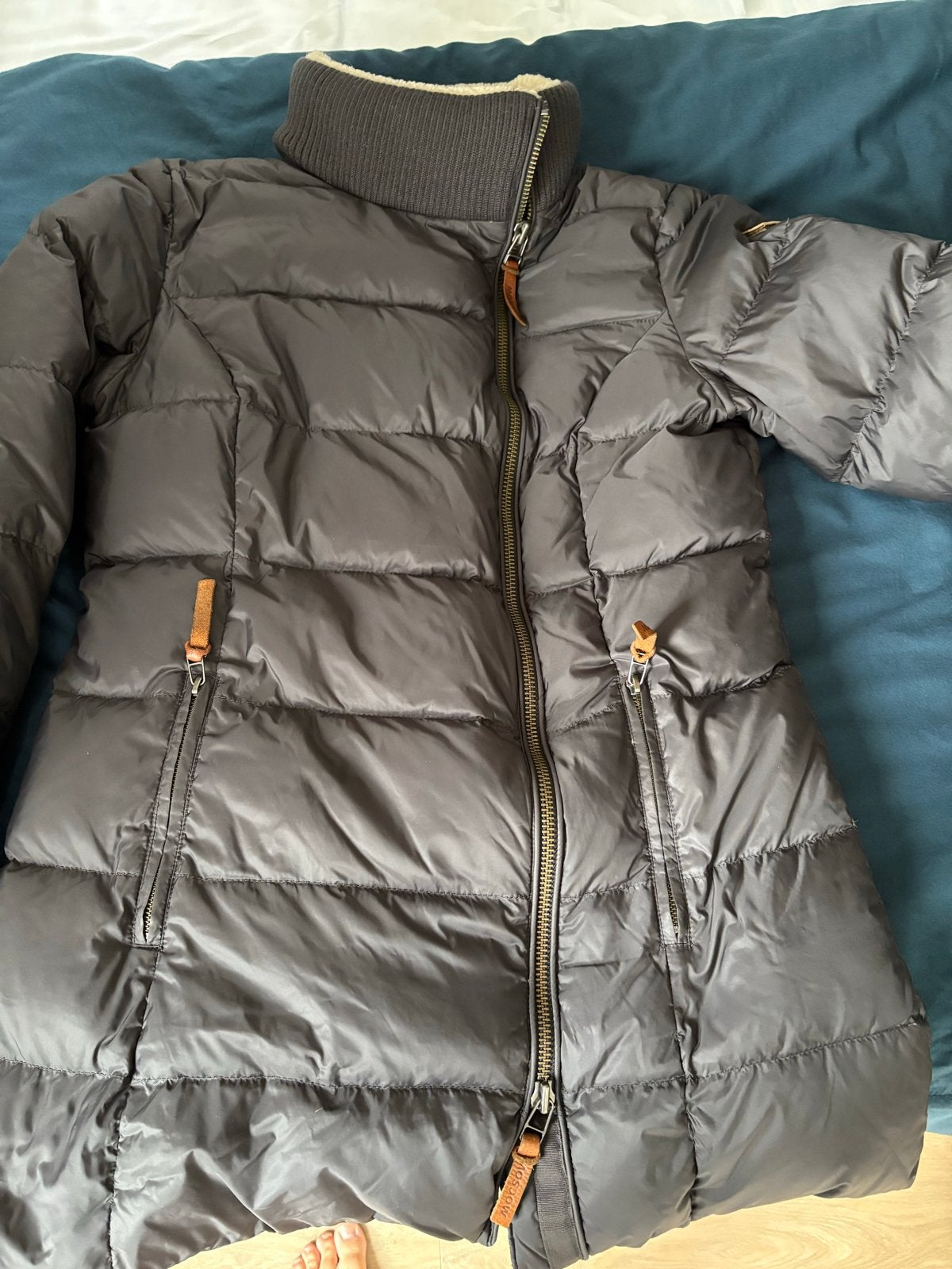 Moscow Coat donsjas - Maat L, Ophalen of Verzenden, Zo goed als nieuw, Maat 42/44 (L), Zwart