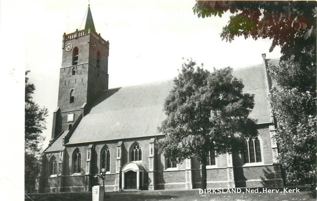 702-066-045 Dirksland Ned Herv Kerk, Verzamelen, Verzenden, Voor 1920, Zuid-Holland