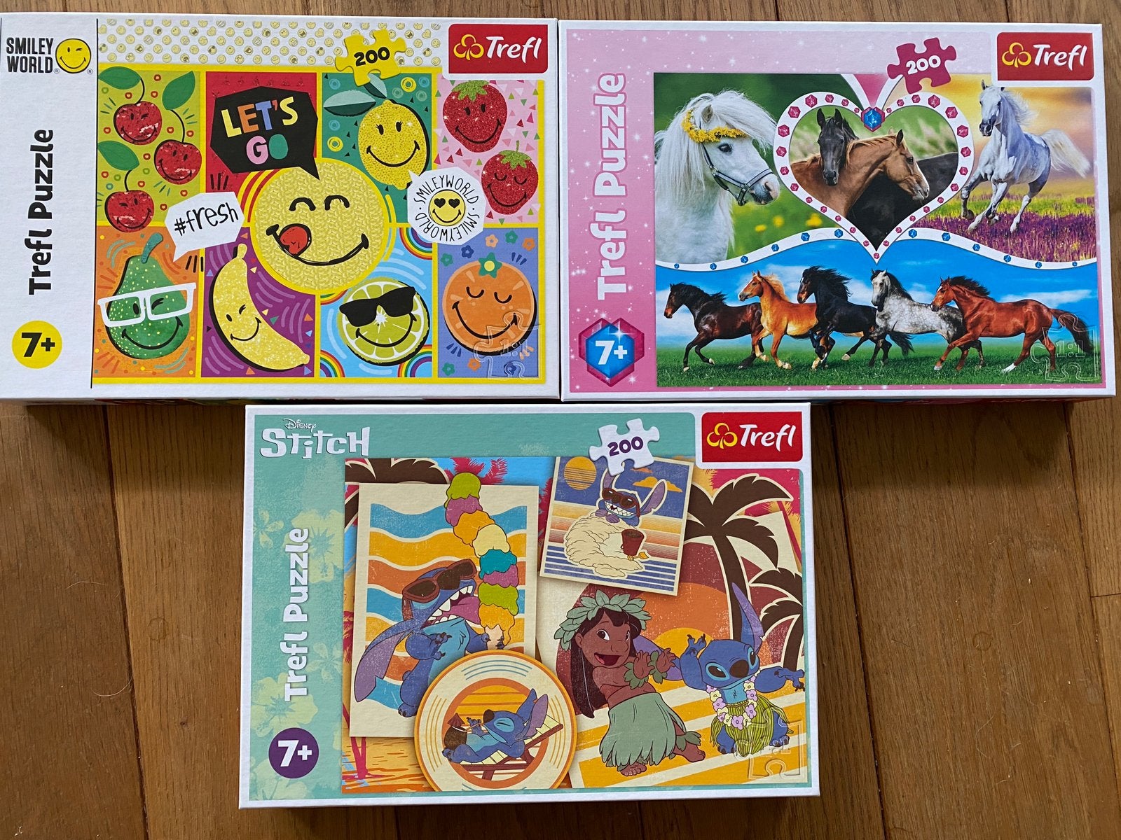 3 puzzels 200 stukjes, Ophalen of Verzenden, Meer dan 50 stukjes, Zo goed als nieuw, 6 jaar of ouder