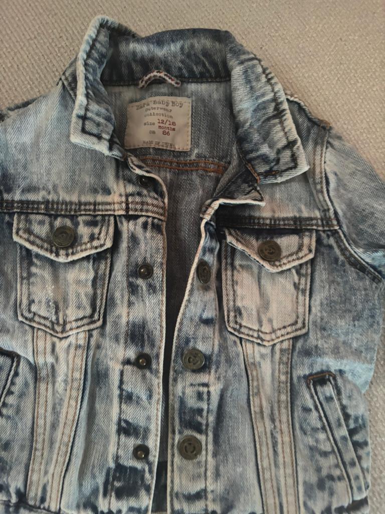 Zara spijker jas maat 86, Kleding | Dames, Ophalen of Verzenden, Zo goed als nieuw, Maat 38/40 (M), Blauw