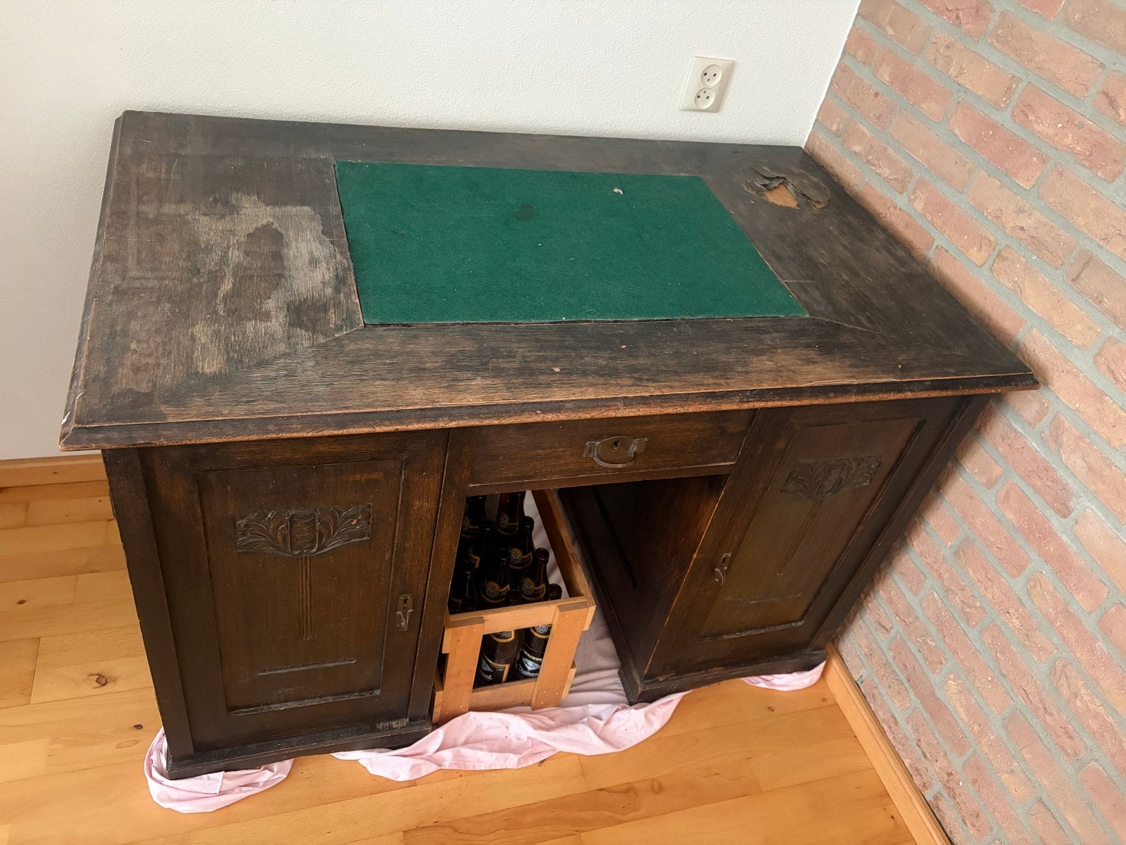 Antiek Art nouveau bureau opknapper, Antiek en Kunst, Ophalen