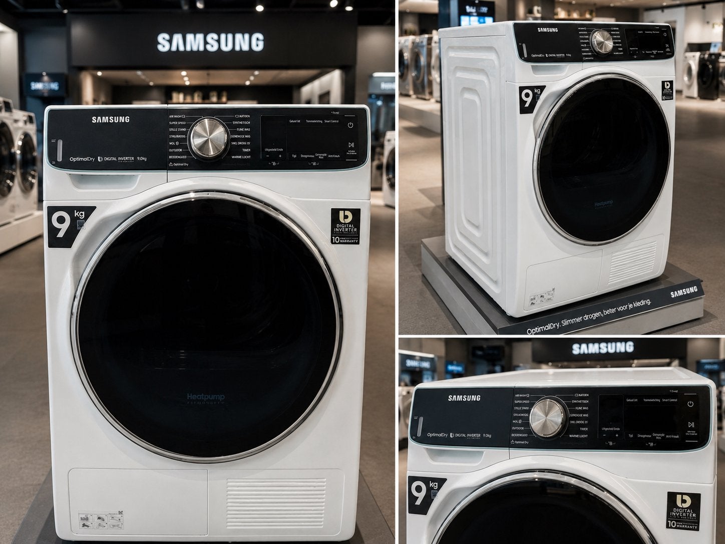 Samsung ECObubble Warmtepompdroger 9KG A+++ MET GARANTIE!!!, Overige typen, 8 tot 10 kg, Refurbished, Ophalen of Verzenden