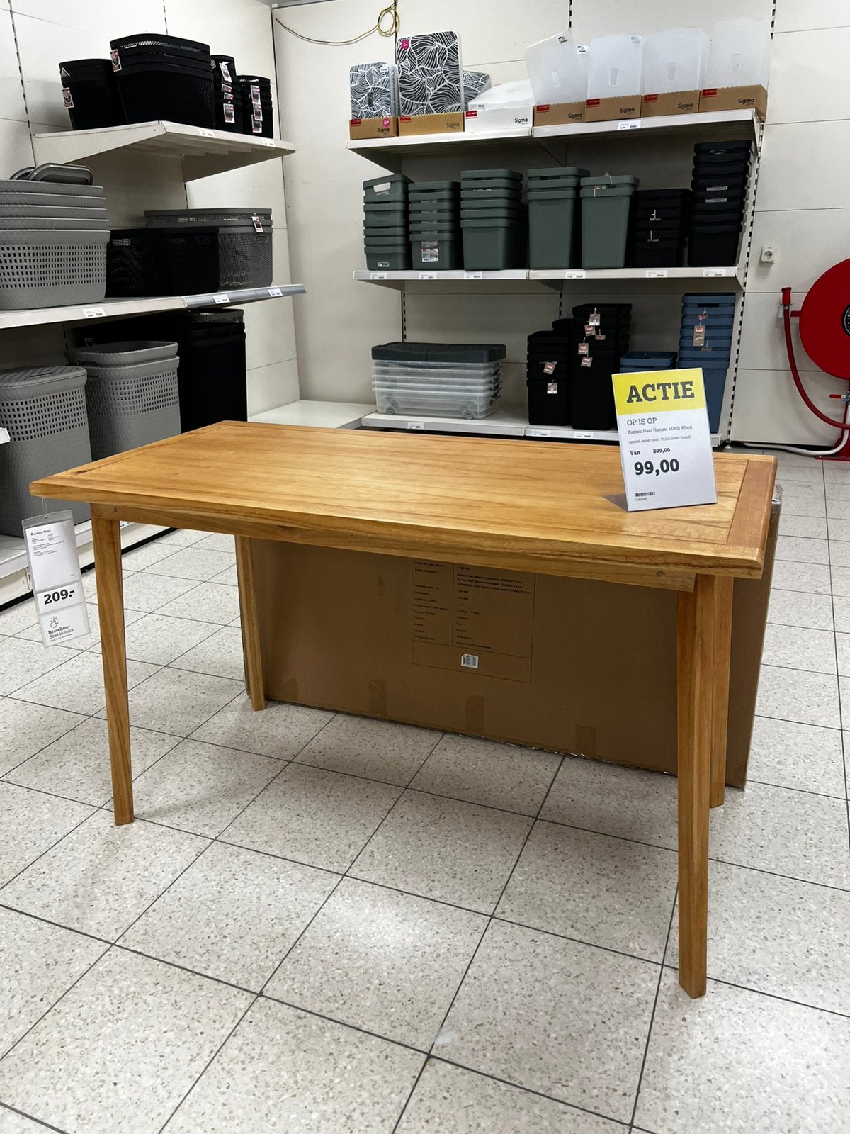 Bureau Nani, Huis en Inrichting, Ophalen, Hout, Nieuw, 60 cm