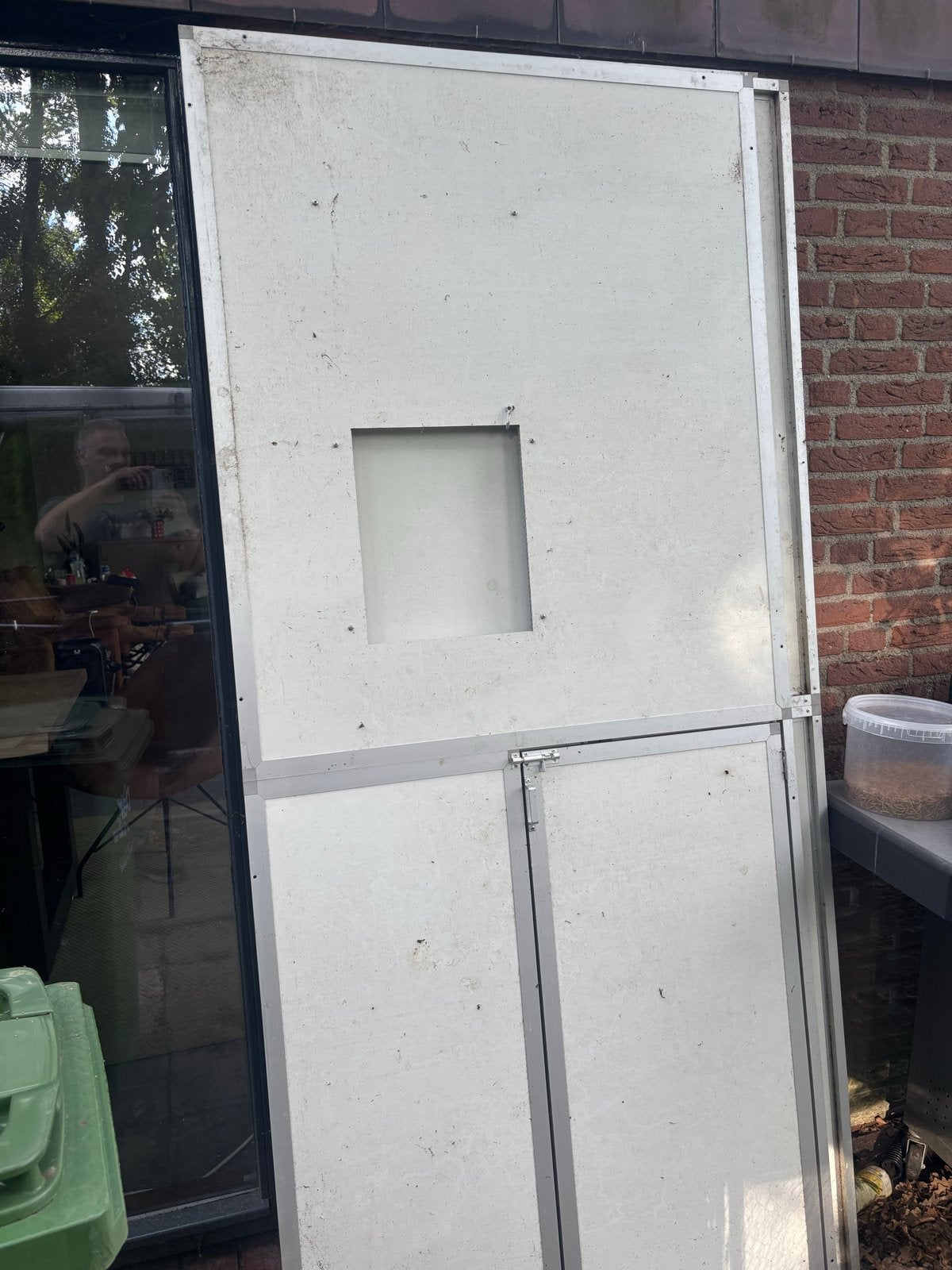Volière delen met deurtje en luik 4 x dezelfde, Ophalen, Nieuw, Aluminium, Vogelkooi
