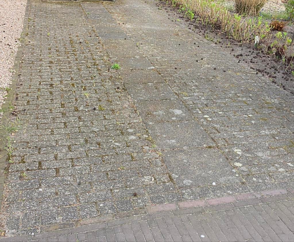 Gratis Betonklinkers (ca. 14 m2), Ophalen, Gebruikt, Beton, Klinkers