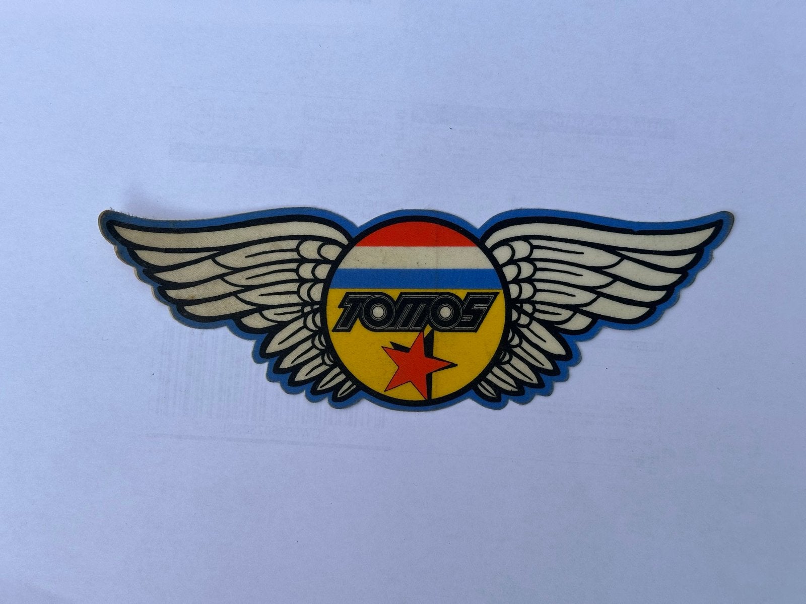 Zeldzame Vintage Tomos Sticker - Old School Brommer, Ophalen of Verzenden, Gebruikt, Overige typen