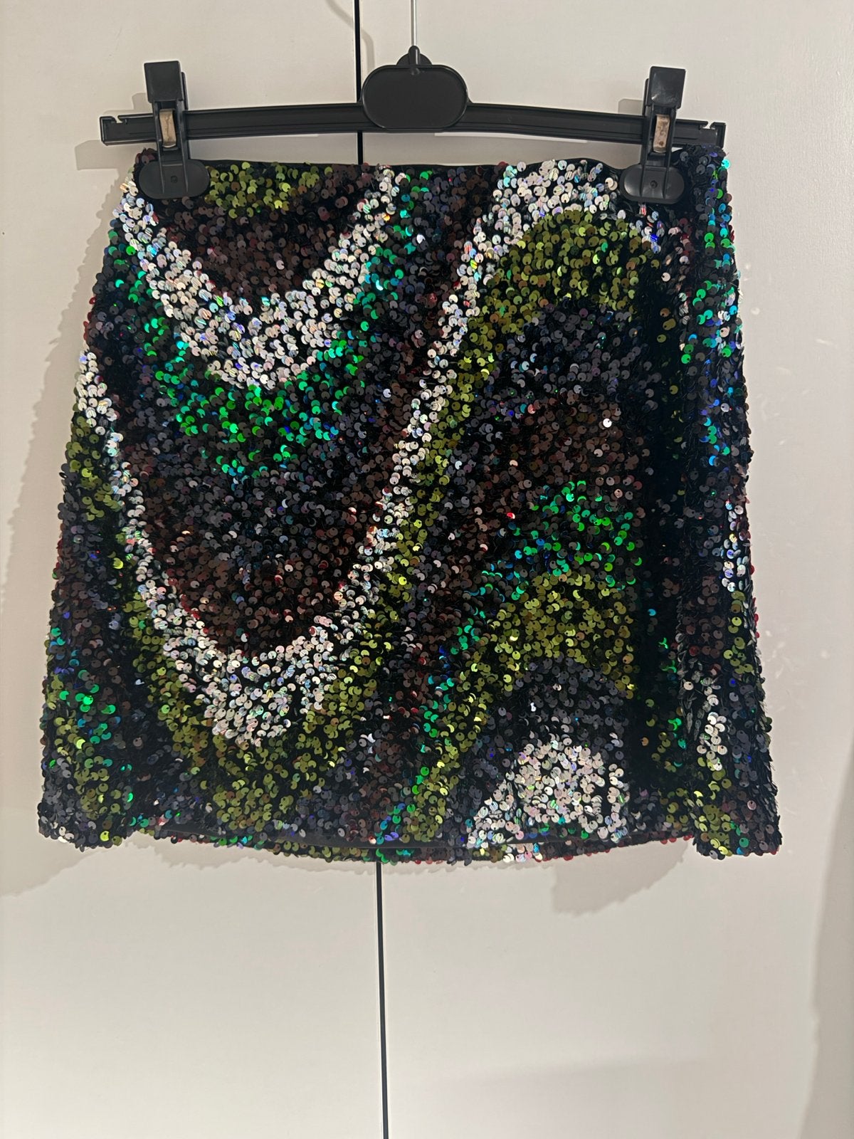 Glitterende Minirok met Pailletten - Maat S, Kleding | Dames, Meerkleurig, Ophalen of Verzenden, Zo goed als nieuw, Maat 36 (S)