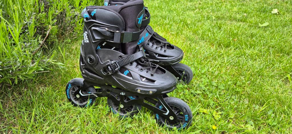 Stoere en stevige black boot skates mt36-39, Sport en Fitness, Skeelers, Ophalen of Verzenden, Verstelbaar