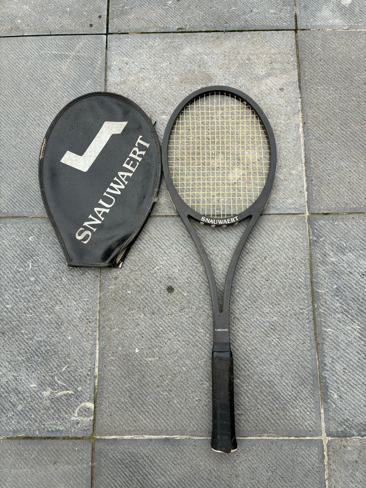 Snauwaert tennisracket met hoes - Vintage, Sport en Fitness, Ophalen of Verzenden, Gebruikt, Racket, Overige merken