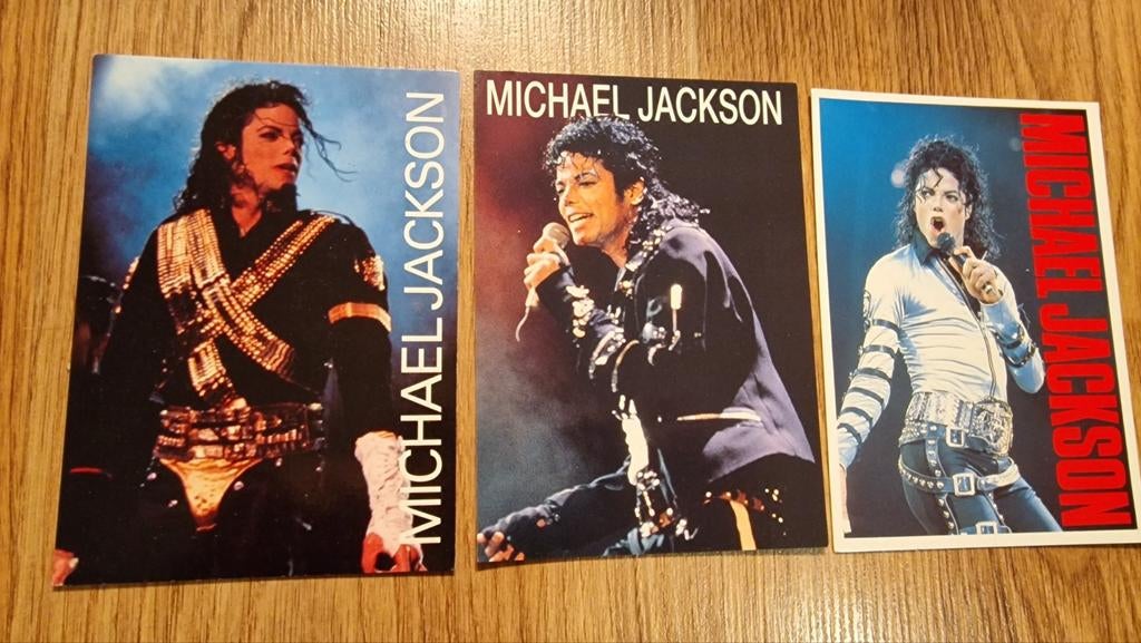 3 Michael Jackson ansichtkaarten, Verzenden
