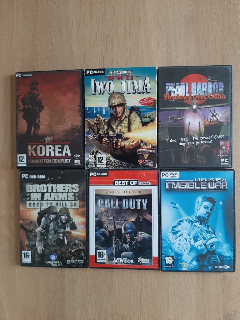 6 pc cd rom  12 jaar en ouder, Avontuur en Actie, 1 speler, Ophalen of Verzenden, Zo goed als nieuw