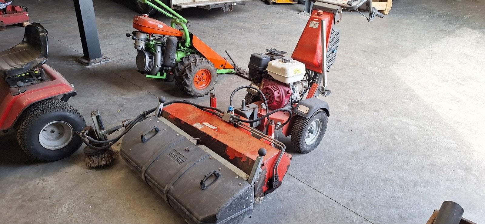 Kersten veegmachine, Tuin en Terras, Veegmachines, Gebruikt, Ophalen