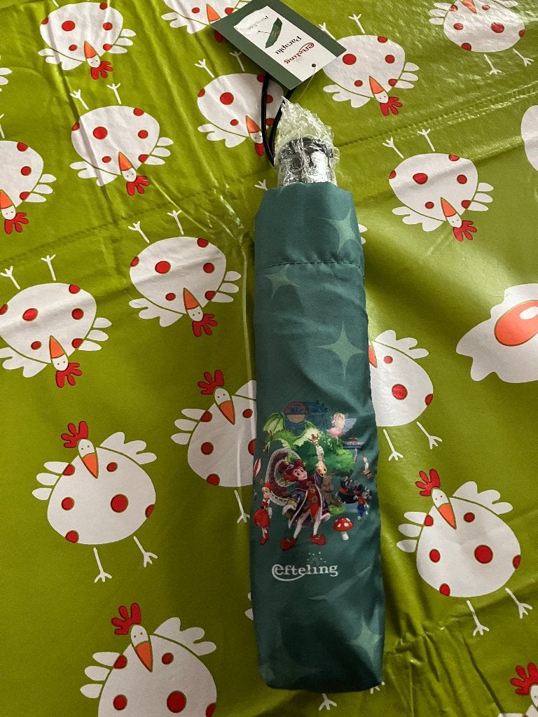 Nieuwe groenkleurige paraplu Efteling ( sprookjesbos ), Ophalen of Verzenden, Nieuw, Gebruiksvoorwerp