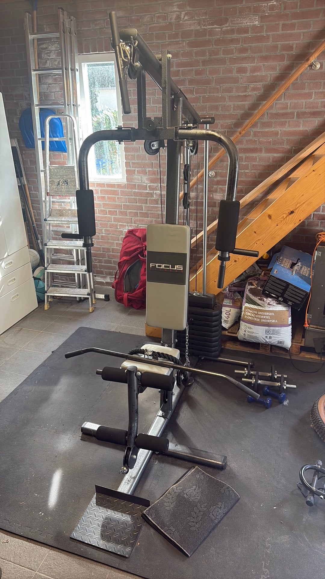 Focus fitness home gym apparaat, Ophalen, Zo goed als nieuw, Benen, Fitnessbank