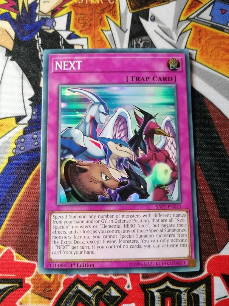 Next - Super Rare SAST - Yu-Gi-Oh, Ophalen of Verzenden, Zo goed als nieuw, Foil