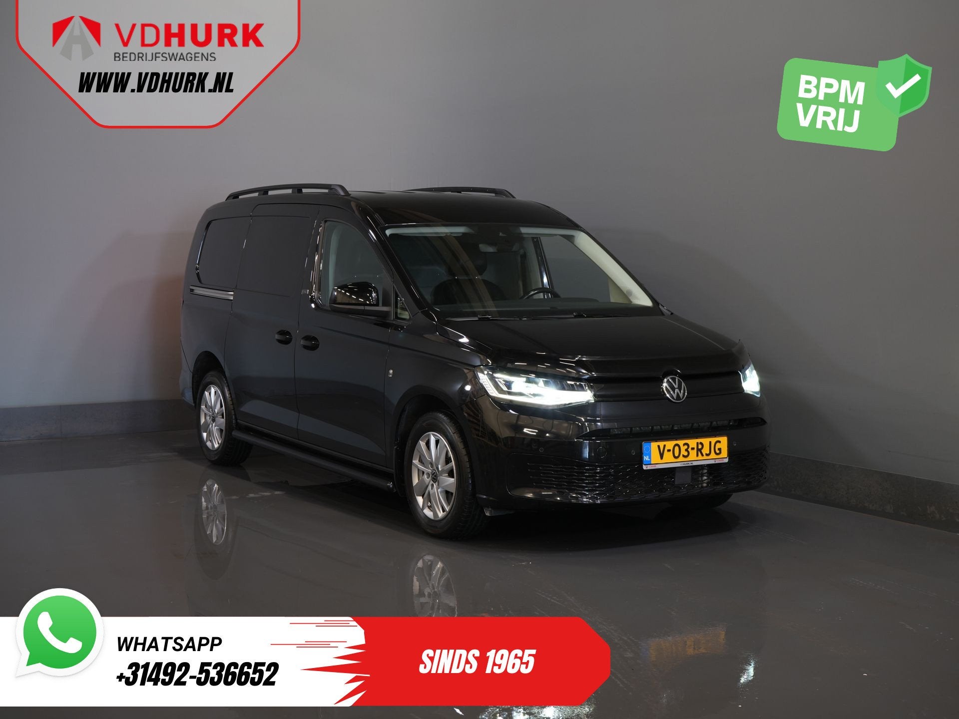 Volkswagen Caddy Cargo Maxi 2.0 TDI 125 pk DSG Aut. Black Ed, Auto's, Gebruikt, 4 cilinders, Volkswagen, Bedrijf