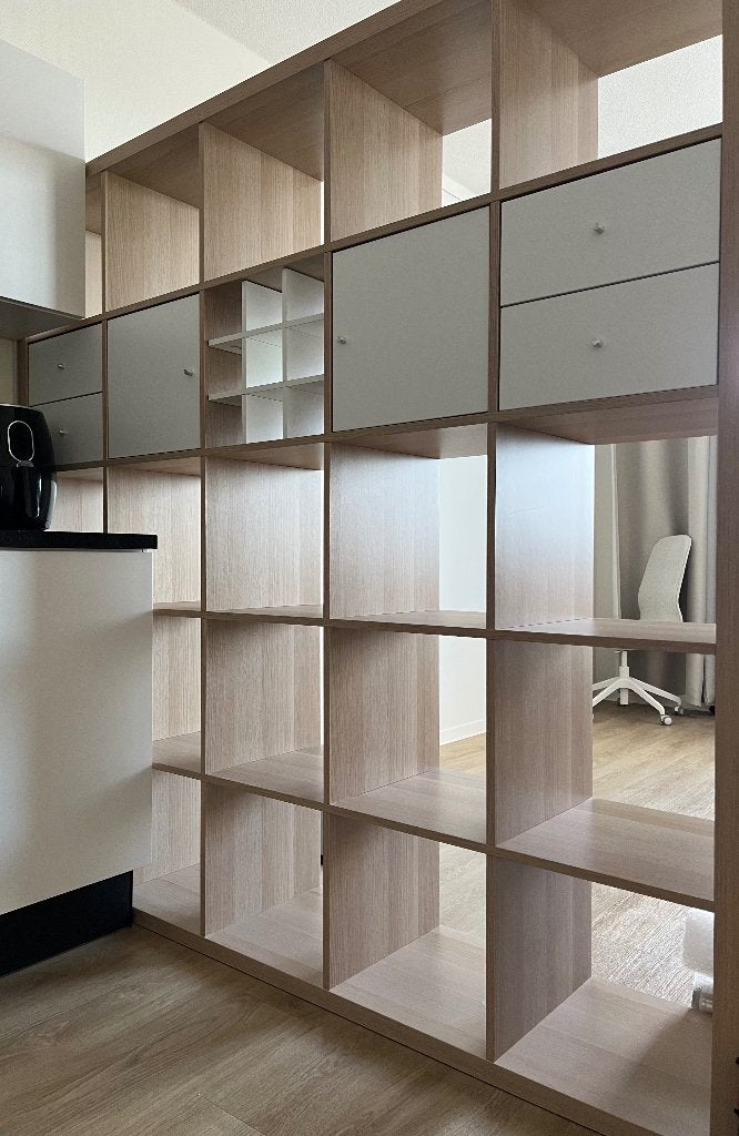 IKEA KALLAX 5x5 shelving unit – light wood, Ophalen, Zo goed als nieuw