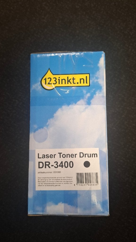 Laser Toner Drum DR-3400, Computers en Software, Ophalen of Verzenden, Nieuw, Toner, 123 inkt