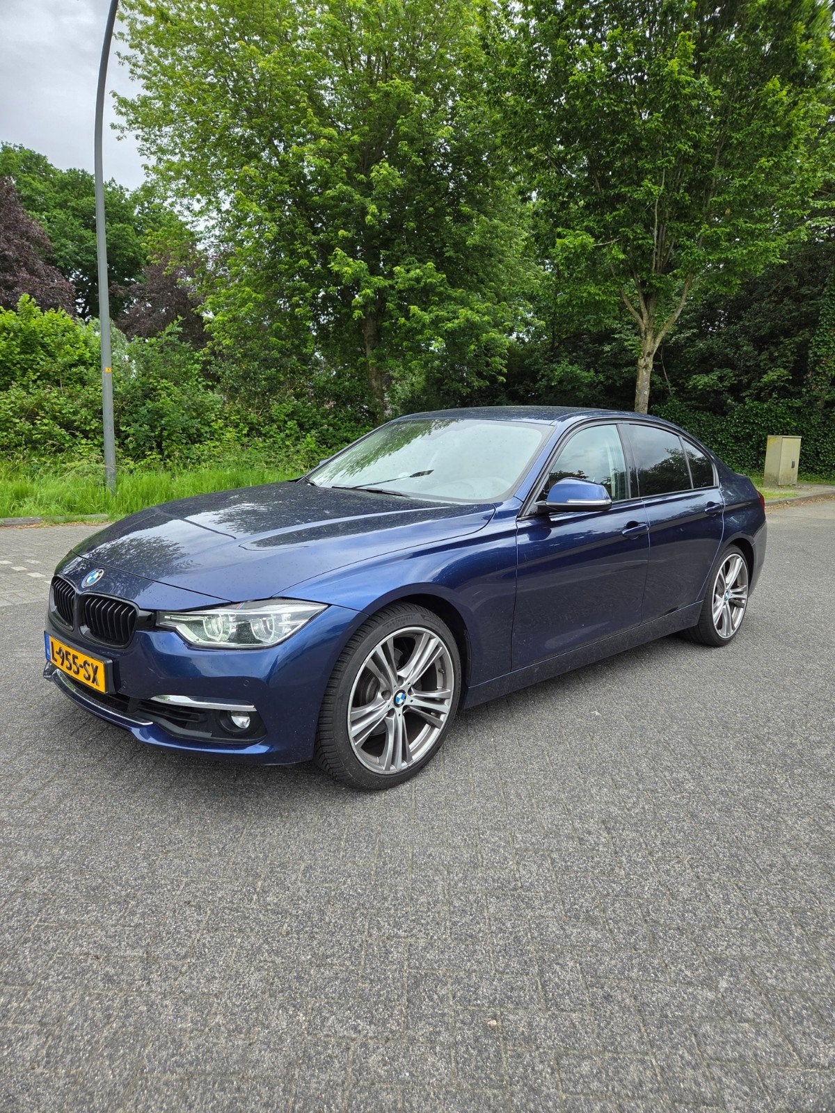 BMW 3-Serie 330i 252pk Aut 2018 Blauw, Auto's, BMW, Achterwielaandrijving, 1800 kg, 4 cilinders, Blauw