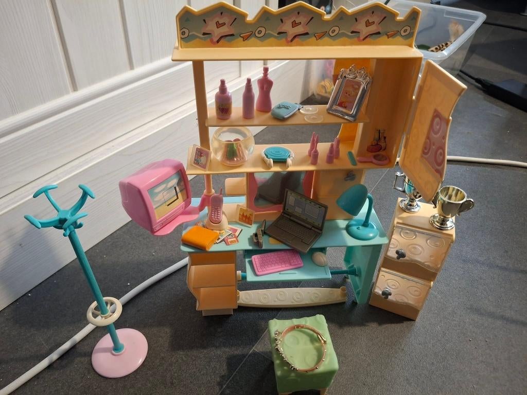 Barbie My House Armoire Desk Set 2008 M4245, Ophalen, Gebruikt, Accessoires