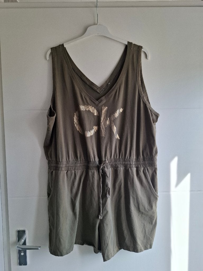 Jumpsuit Calvin Klein maat 50 olijfgroen, Verzenden, Maat 46/48 (XL) of groter, Calvin Klein, Gedragen