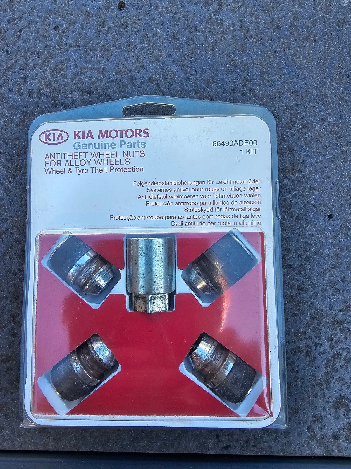 Kia Picanto antidiefstal wielmoeren set., Ophalen of Verzenden, Nieuw, Kia