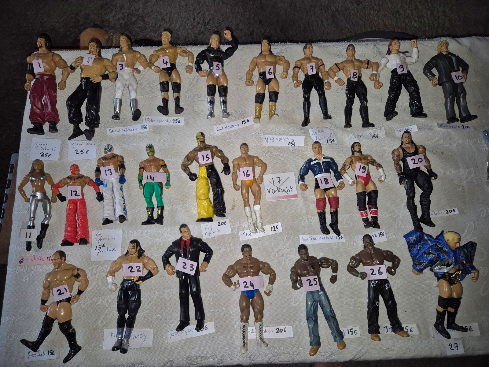 WWE wrestlers poppetjes, Ophalen of Verzenden, Gebruikt