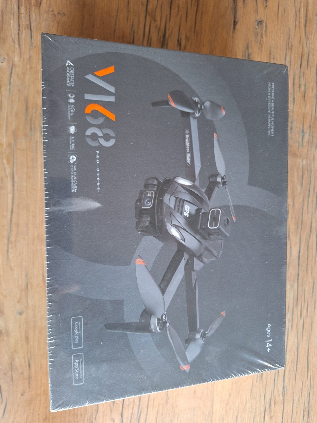 V168 Pro Drone met 5GHz WiFi en dubbele camera, 250 tot 900 gram, Cameradrone, 100 tot 1000 meter, Overige merken