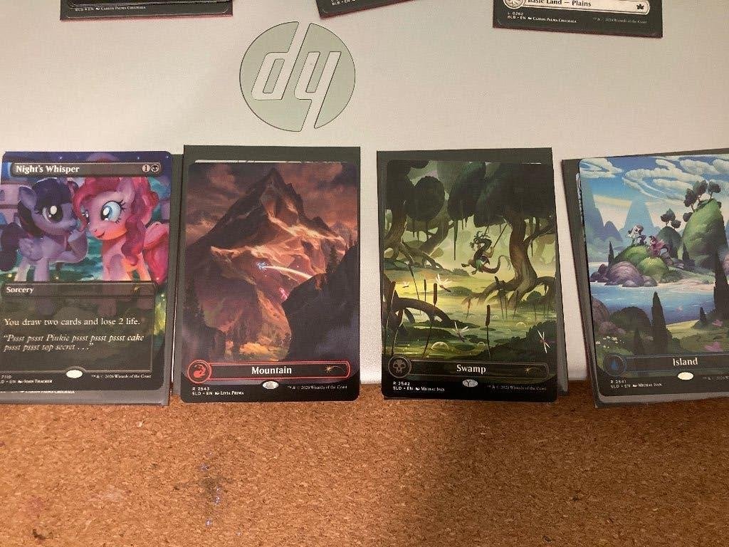 Mtg lands of equestria ruilen, Ophalen of Verzenden, Zo goed als nieuw, Losse kaart, Foil